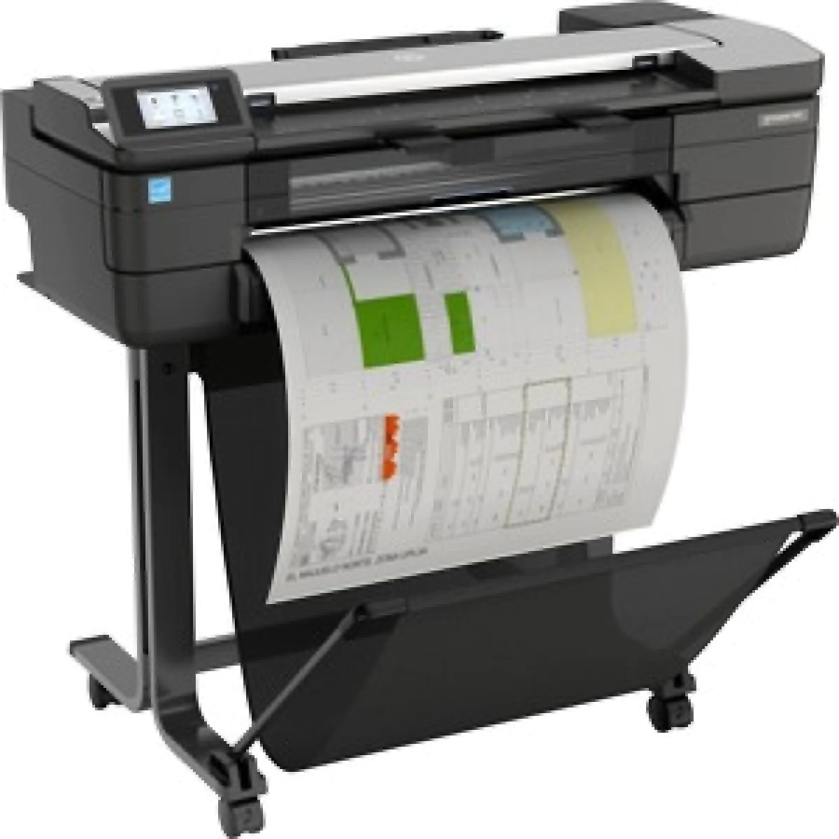 Impressora plotter HP T830 F9A28D designjet multifuncional 24 polegadas-691