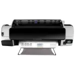 Plotter Impressora HP DesignJet T1300 PostScript, 1.118 mm 44" polegadas, Mobile Printing,ePrint & Share,Servidor Web,imprime pen drive,usb,2 rolos automáticos,folha solta,bandeja mídia,cortador,6 cartuchos,Até 2400 x 1200 dpi,CAD e GIS,Gigabit Eth CR652A-422