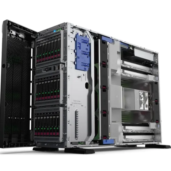 Servidor HP ProLiant ML350 Gen10 P11051-001 1 processador 4210 10 core 20 thread Xeon Silver 4210 2.10GHz até 2, HPE iLO, 16 GB DDR4-2933 até 3tb, SEM DISCOS Baia 8 SFF Hot Plug até 24 Máximo 168TB, 4 rj45 1gb, S100i 1x800W 3 anos-0