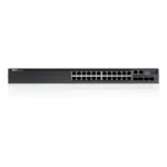 Dell Networking Switch N3024P 24 portas PoE+ 10/100/1000 Mbps + 2 portas Gigabit Combo e 2 portas 10G SFP+ Empilhavel ate 12 unid, camada 3,gerenciável, 30,8 watts em 24 portas, 212 Gbps, IPv4, IPv6, 210-ABOF,QoS,VLAN-0