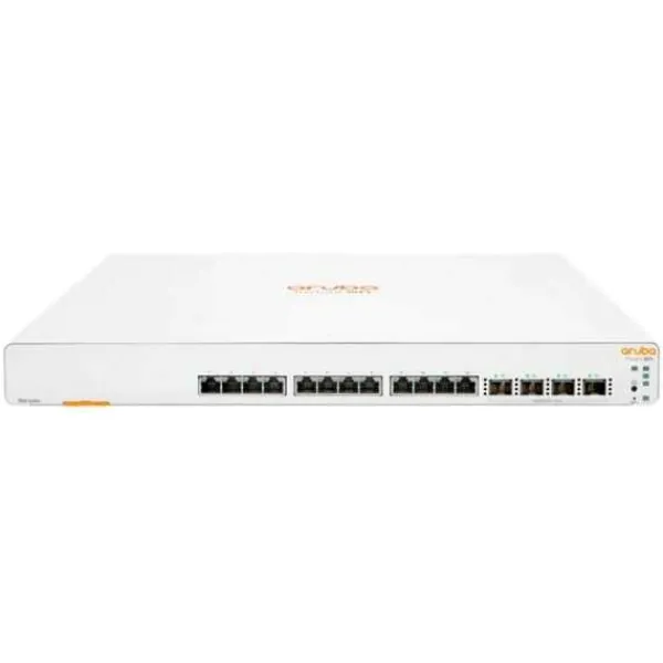 JL805A Switch HP Aruba networks 1960 Instant On 12 portas RJ-45 100/1000/10GBASE-T, 4 portas SFP+ de 10 GbE empilhável gerenciável switching 320 Gbps produção 238 Mpps Aruba Instant On Cloud; navegador Web; gerenciador SNMP