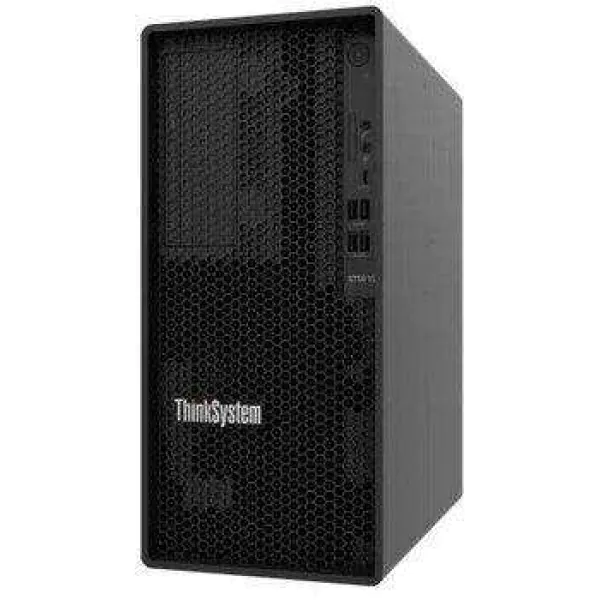 Servidor Lenovo ISG ST50v2 intel xeon E-2324G 4C memoria 16GB Máxima 64GB 4 x 16GB Até 2 discos LF RAID 0, 1, 5. Rede 1GbE 9 USB 3.0 3 anos 9x5 7D8J1004BR