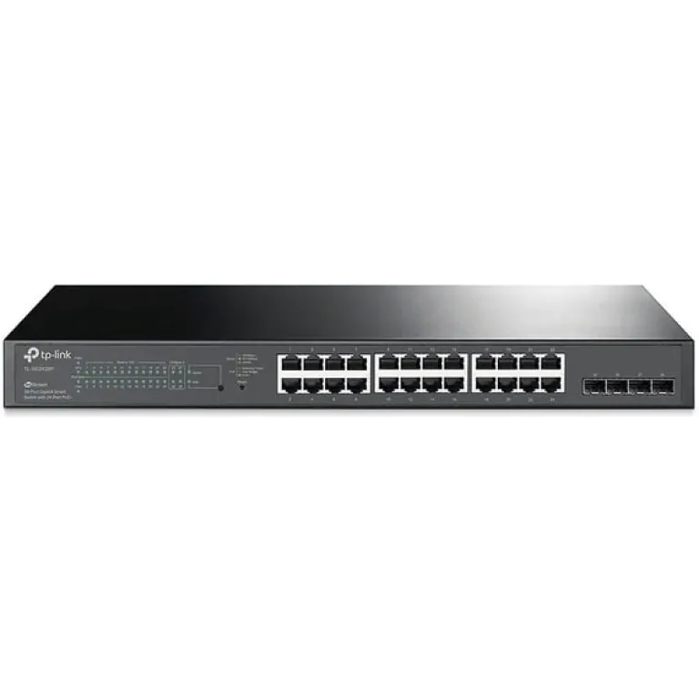Switch TP-LINK 24 portas Gigabit PoE+ 4SFP TL-SG2428P gerenciável nuvem L2 Omada SDN QoS L2/L3/L4 e snooping IGMP