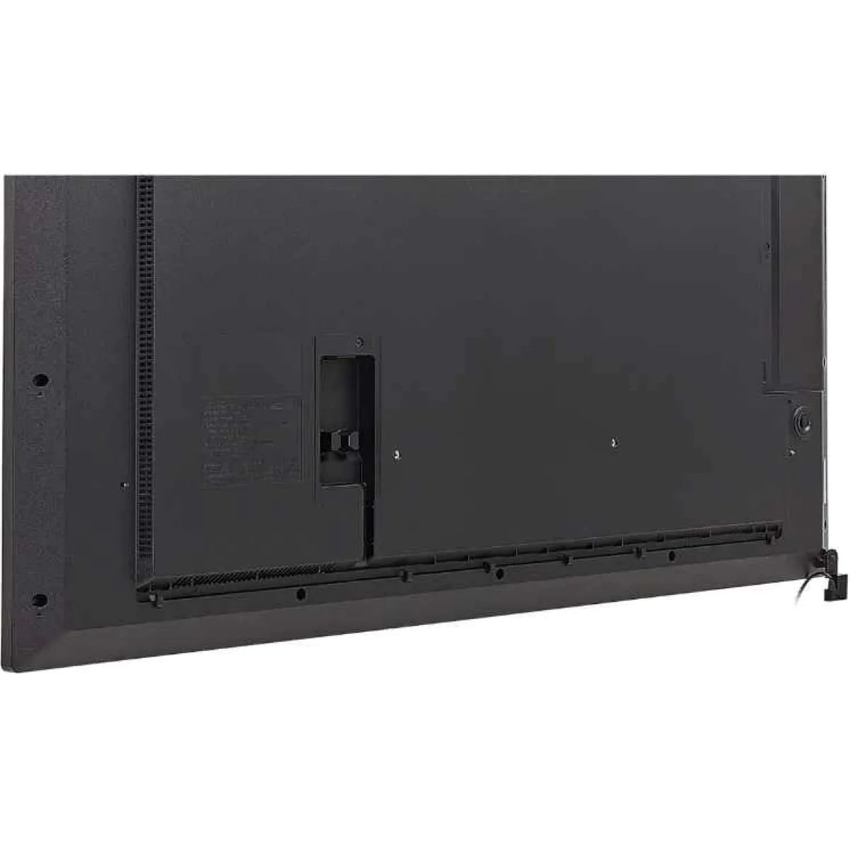 Traseira de uma televisão LCD, detalhes de conexões.