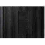 Gabinete de computador preto com design em ranhuras e painel lateral removível.