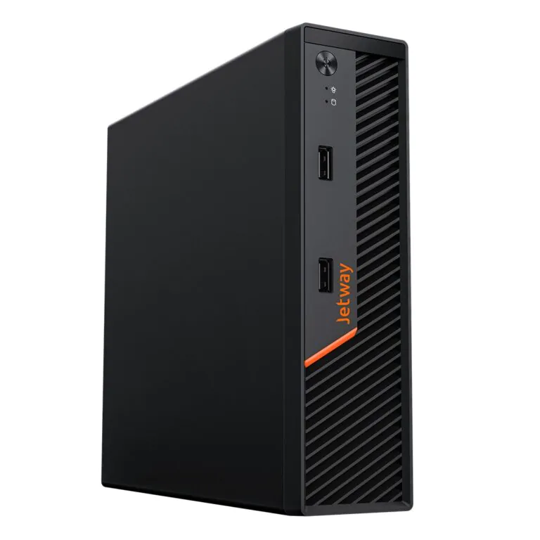 Mini PC de mesa, marca XPG, design compacto e moderno.
