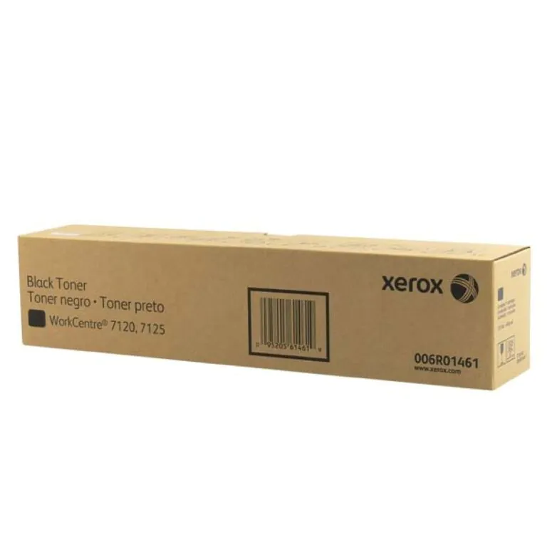 Cartucho de toner preto Xerox, compatível com impressoras da marca.