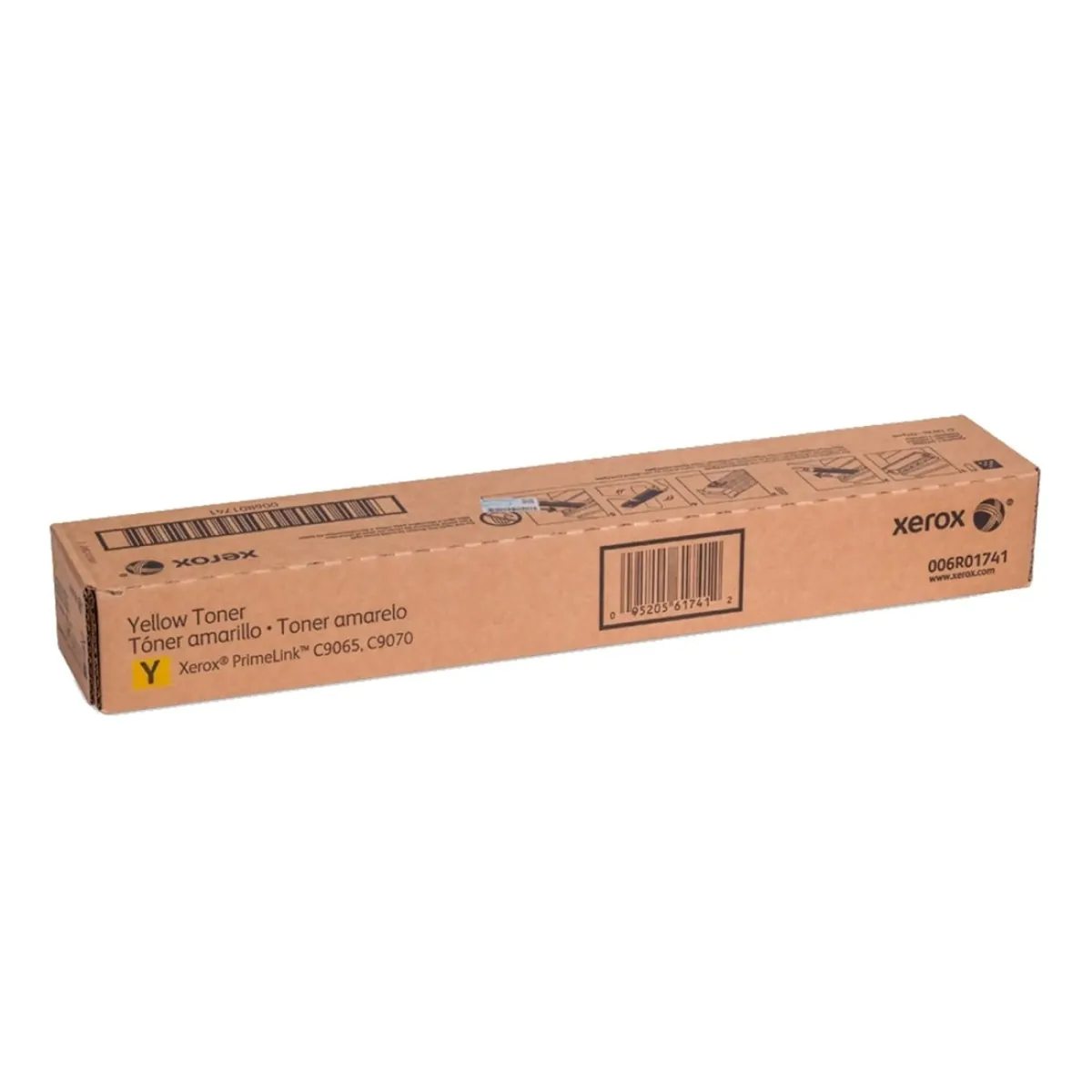 Toner Epson para impressora, embalagem longa e estreita.