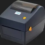 Impressora térmica Elgin, compacta, com botão de operação visível.