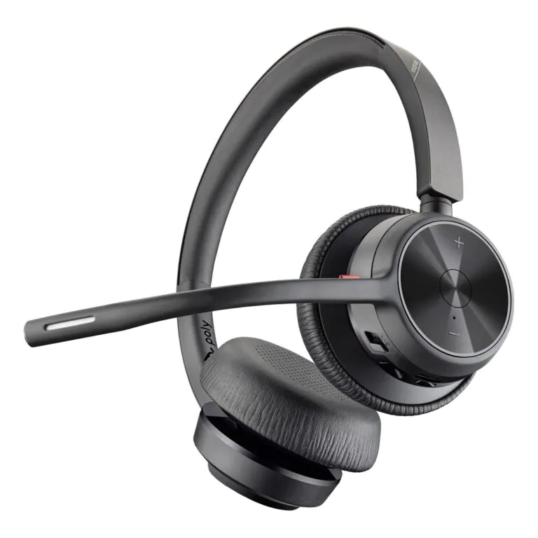 Fone de ouvido sem fio Sony WH-1000XM4 com microfone e design ergonômico.