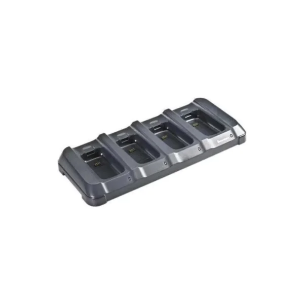 Carregador de bateria, modelo XYZ, para quatro baterias, marca ABC.