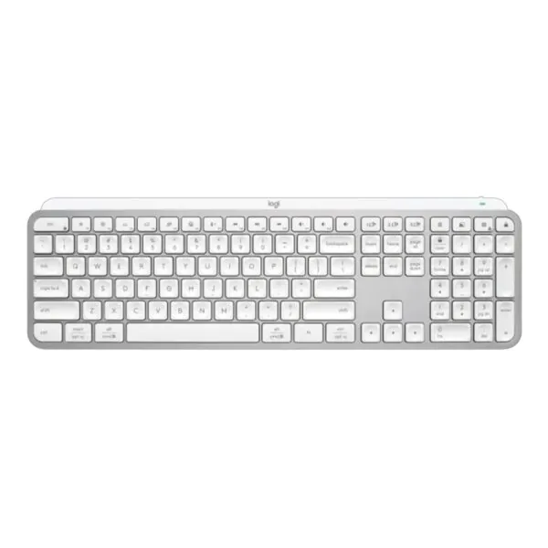 Teclado Logitech MX Keys S Cinza Claro Padrão US - 920-011564
