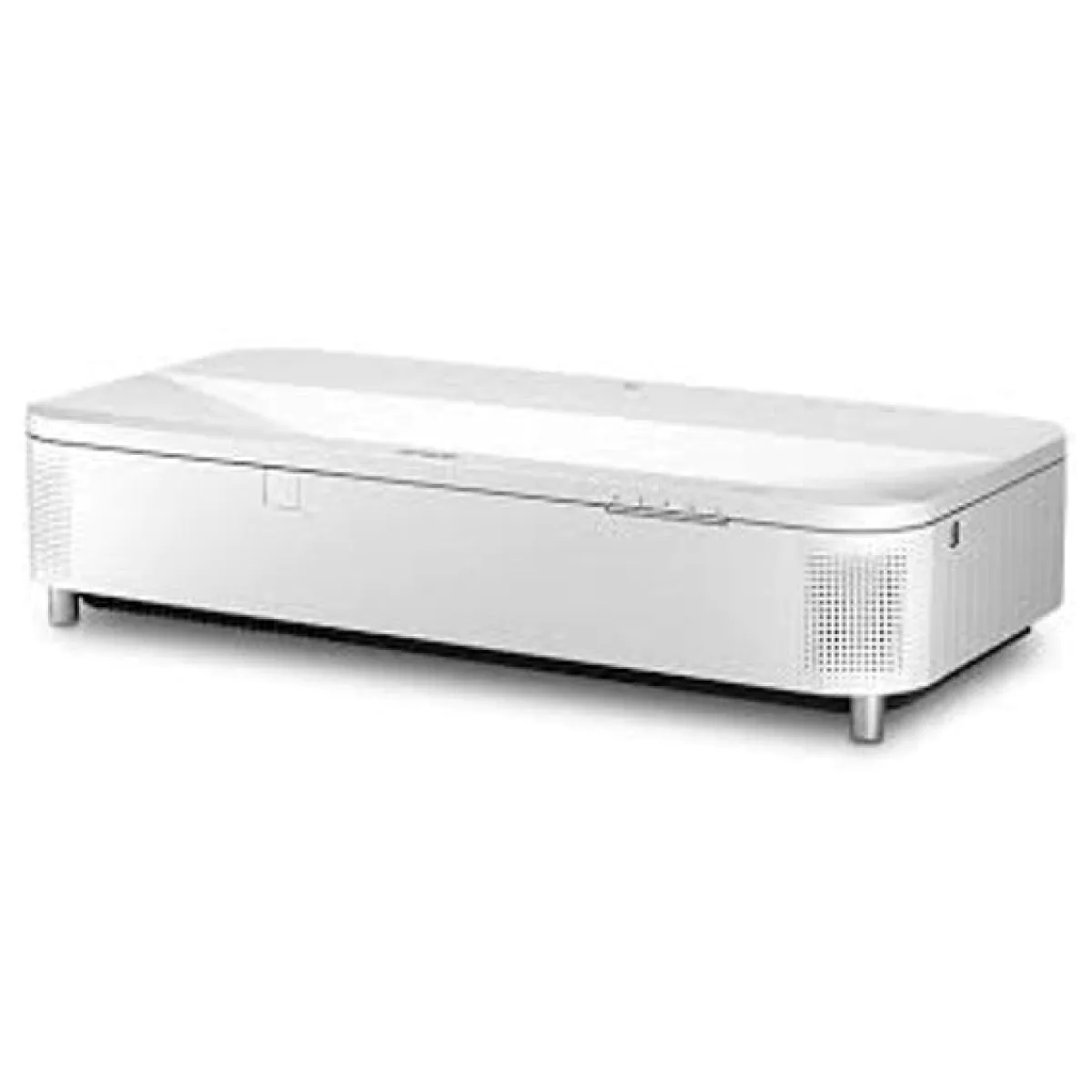 Projetor ultracurto Epson, design elegante, ideal para home theater.