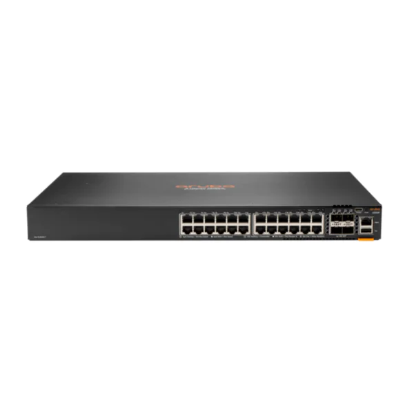 Switch de rede TP-Link, 24 portas, design compacto e moderno.