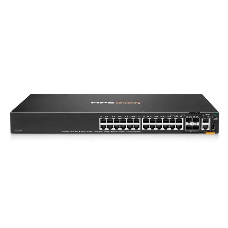 Switch de rede TP-Link, 24 portas, design compacto e eficiente.