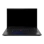 Notebook Lenovo ThinkPad com tela preta e teclado retroiluminado.