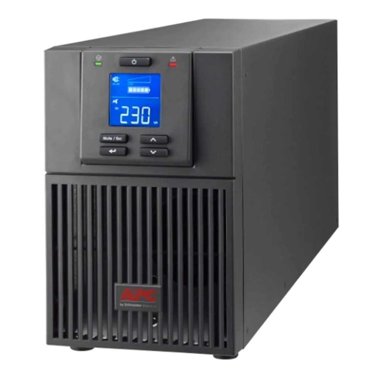 No-break APC com visor digital e capacidade de 230V.